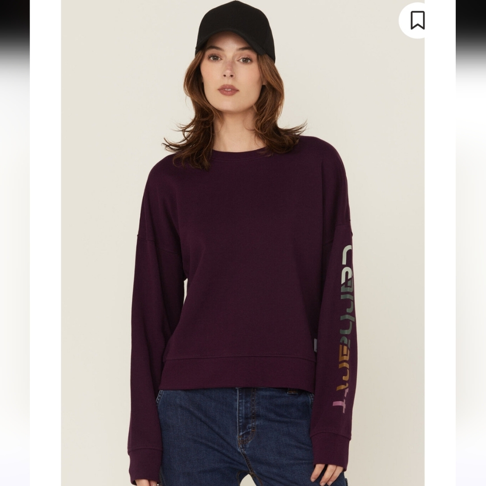 *LAST CHANCE* Carhartt TENCEL Fiber Series Loose Fit Long Sleeve Sweatshirt SZ M
